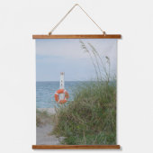 サンドデューンアンドライフリングや輪シーショアフォト 吊り下げ型タペストリー (正面)