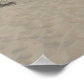 サンドデューンズビーチウェーブボートフォトポスタープリント ポスター (角)