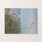 サンドデューンビーチシースケープフォトランドスケープ ジグソーパズル (横)