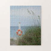 サンドデューンビーチシースケープフォトランドスケープ ジグソーパズル (縦)