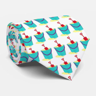 サンドトイズバケットペイルショベルビーチサマーおもしろいネクタイ ネクタイ