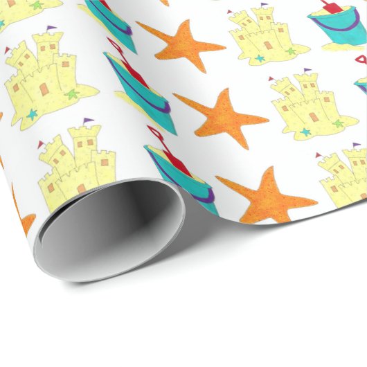 サンドトイズビーチサンドキャッスルヒトシャベルペール ラッピングペーパー (ロールコーナー)