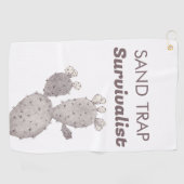 サンドトラップサボテン ゴルフタオル (横)