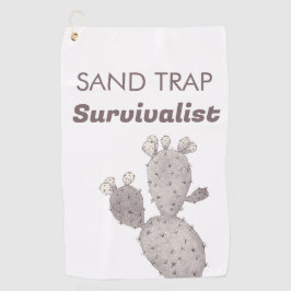 サンドトラップサボテン ゴルフタオル