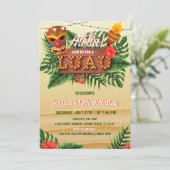サンドトロピカルルアウ（ハワイ式宴会）誕生日招待状 招待状 (スタンド正面)