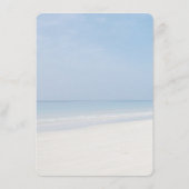 サンドドルとヒトデのビーチ結婚式メニュー メニュー (裏面)