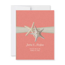 サンドドルアンドスターフィッシュシェルサンゴ披露宴