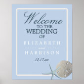 サンドドルアンドスターフィッシュビーチ結婚式へようこそ ポスター (正面)