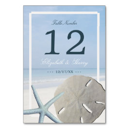 サンドドルアンドスターフィッシュビーチ結婚式 テーブルナンバー