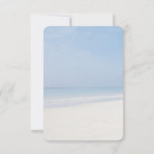 サンドドルアンドスターフィッシュビーチ結婚式 出欠カード (裏面)