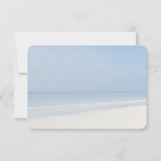 サンドドルアンドスターフィッシュビーチ結婚式 出欠カード (裏面)