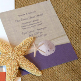 サンドドルアンドスターフィッシュ披露宴 招待状