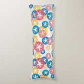 サンドドルイエローレッドブルー ボディピロー (正面縦)