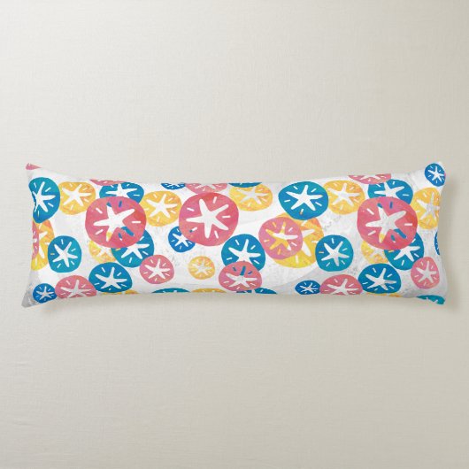 サンドドルイエローレッドブルー ボディピロー (正面)