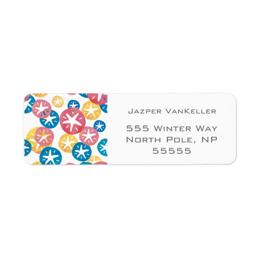 サンドドルイエローレッドブルー ラベル (正面)