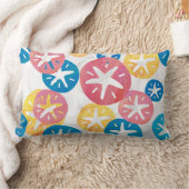 サンドドルイエローレッドブルー ランバークッション (ブランケット)