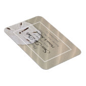 サンドドルウェディング日付磁石を保存 マグネット (右側)