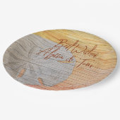 サンドドルウッドルック紙プレート ペーパープレート (アングル)