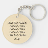 サンドドルキーチェーカスタマイズン – 戻る キーホルダー (裏面)