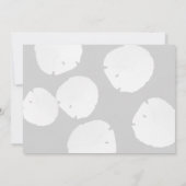 サンドドルシャルボードバースデーパーティーの招待 招待状 (裏面)