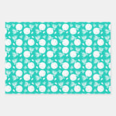 サンドドルシーコーラルトロピカルカラー ラッピングペーパーシート (正面)