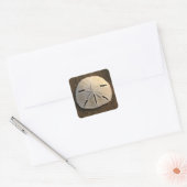 サンドドルシーシェルステッカーカスタムデカール スクエアシール (封筒)