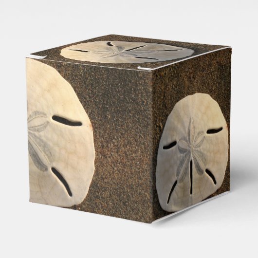 サンドドルシーシェルパーティー好意カスタムギフトボックス フェイバーボックス (正面サイド)