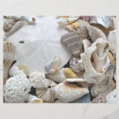 サンドドルシーシェル空白のスクラップブック紙 (正面)