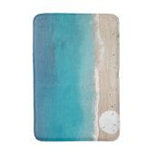 サンドドルシーショアブルー海 バスマット (正面縦)