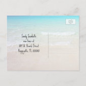 サンドドルスターフィッシュウッドビーチニューアドレス 案内ポストカード (裏面)