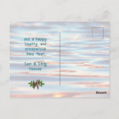 サンドドルスターフィッシュクリスマスメッセージポストカード ポストカード (裏面)