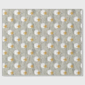 サンドドルスターフィッシュ素朴ビーチ流木 ラッピングペーパー (フラット)