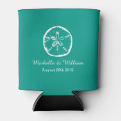 サンドドルビーチの宛先ウェディングカンクーラー 缶クーラー (正面)