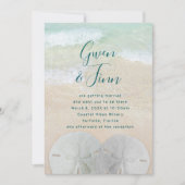 サンドドルビーチシーン結婚式場 招待状 (正面)