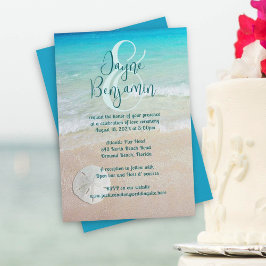 サンドドルビーチビッグネーム結婚式招待状 招待状