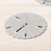 サンドドルビーチフロント結婚ズコースター ペーパーコースター (アングル)