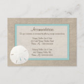 サンドドルビーチ収容カードターコイズ エンクロージャーカード (正面)