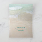 サンドドルビーチ結婚のシーン カード (内部)