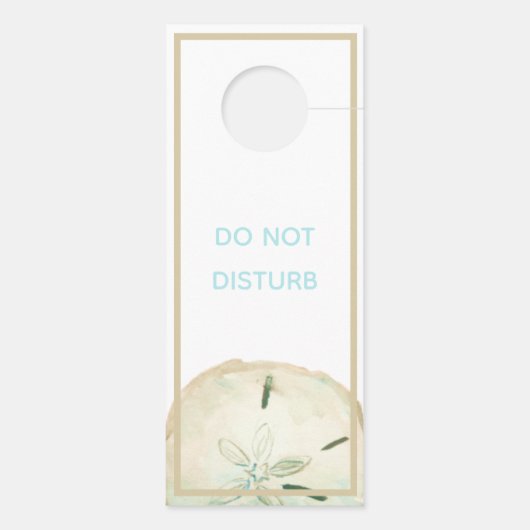 サンドドルビーチ結婚式たった今結婚しました賛成 ドアノブサイン (裏面)