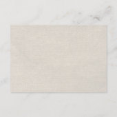 サンドドルビーチ結婚式宿泊カード エンクロージャーカード (裏面)