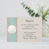 サンドドルビーチ結婚式披露宴招待状車 エンクロージャーカード (スタンド正面)