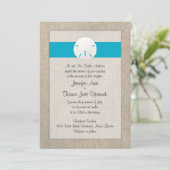 サンドドルビーチ結婚式招待状 – マリブ 招待状 (スタンド正面)