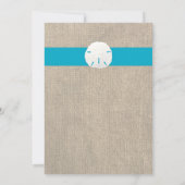 サンドドルビーチ結婚式招待状 – マリブ 招待状 (裏面)