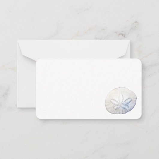 サンドドルフォトフラットノートカード ノートカード (正面)