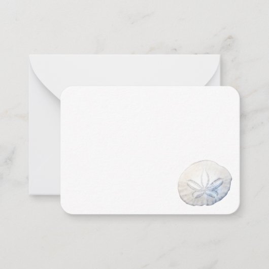 サンドドルフォトフラットノートカード ノートカード (正面)