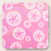 サンドドルホワイトとピンク コースター (正面)