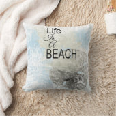 サンドドルライフはビーチ引用文 |装飾用クッション クッション (ブランケット)