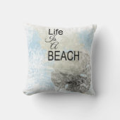 サンドドルライフはビーチ引用文 |装飾用クッション クッション (正面)
