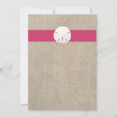 サンドドルルックビーチ結婚式招待状 招待状 (裏面)