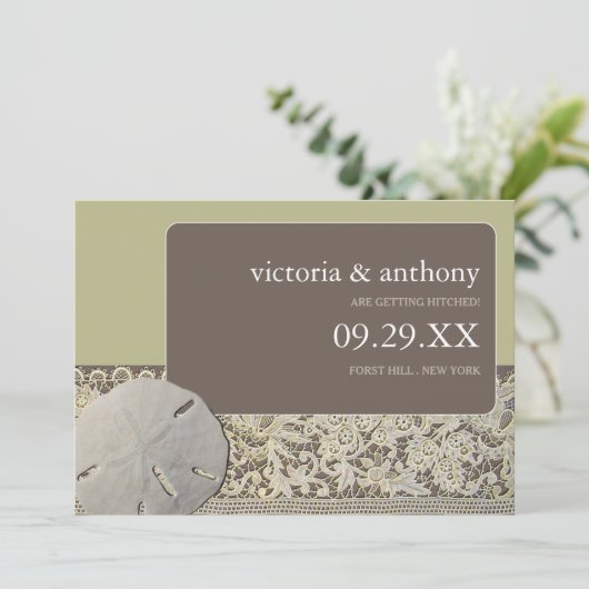 サンドドルレース、ヴィンテージビーチ日付を保存 セーブザデート (スタンド正面)